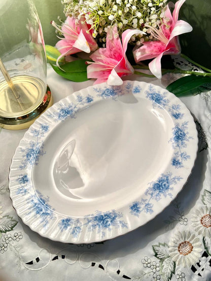 Royal Albert Windsor Rose Bone China Oval Serving Platter England