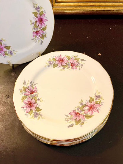 Royal Kent Bone China Dessert Plates Set of 5 – 6 Inch England