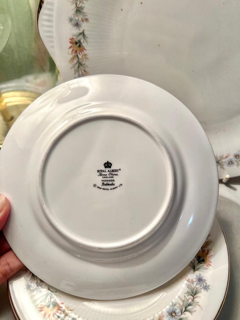 Royal Albert Belinda Bone China 5-Piece Cake Set, England