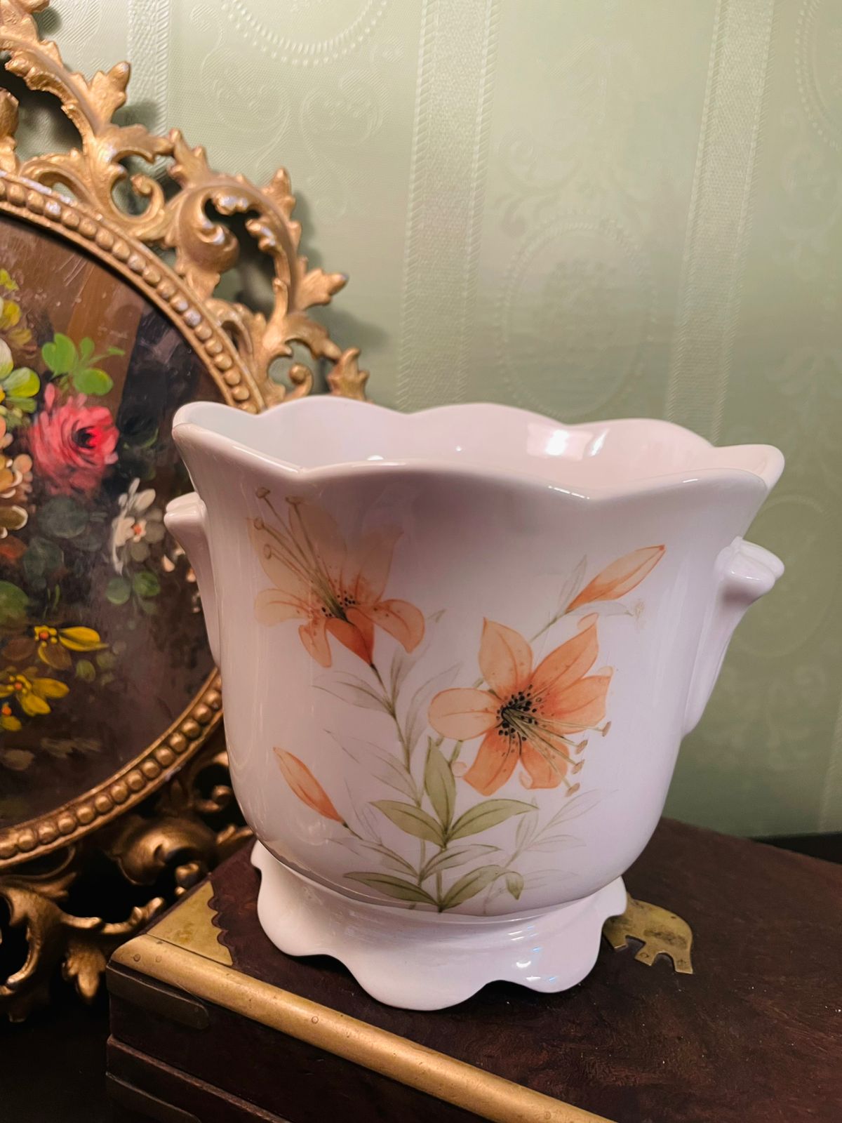 St Michael Made in England Ceramic Planter 5 Inch Vintage Pot