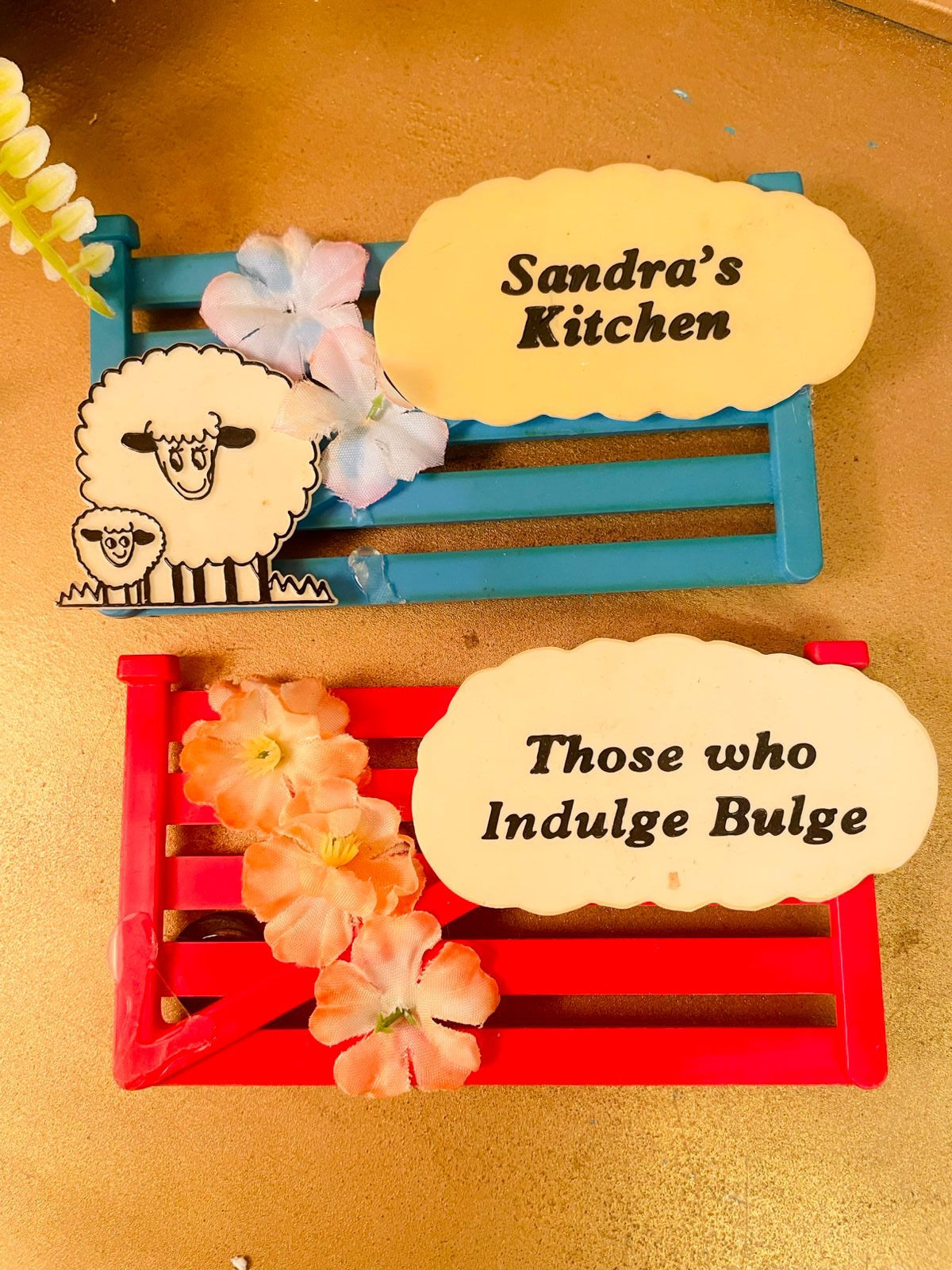 Vintage Kitchen Quote Fridge Magnets Set (3 Pieces)