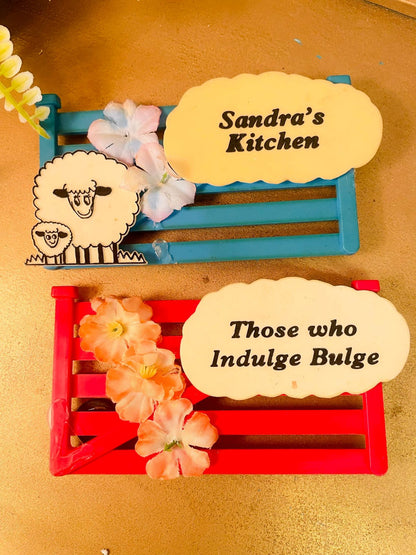 Vintage Kitchen Quote Fridge Magnets Set (3 Pieces)