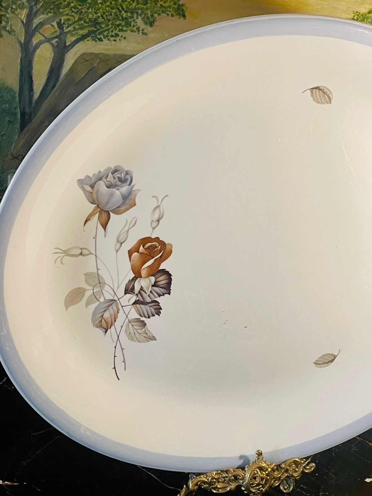 Vintage Alfred Meakin “Glo-White” Oval Serving Platter – England