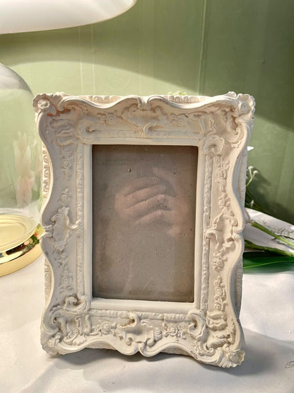 Ornate Ivory Baroque Photo Frame Approx. 8 Inch