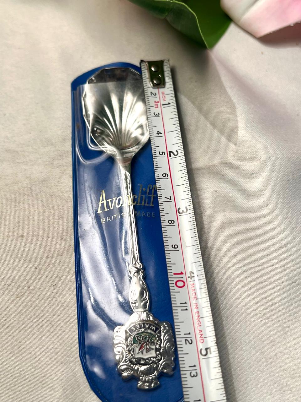 Vintage Avoncliff British Made Wales Souvenir Spoon Approx. 13 cm