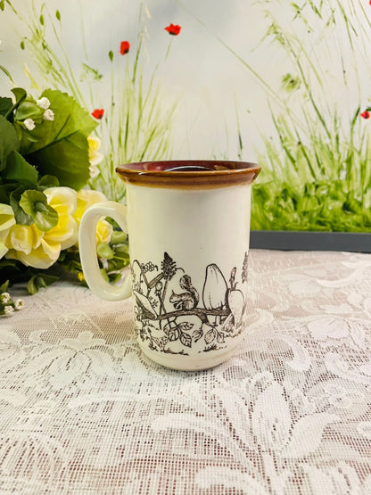 Vintage Countryside Rabbit Ceramic Mug
