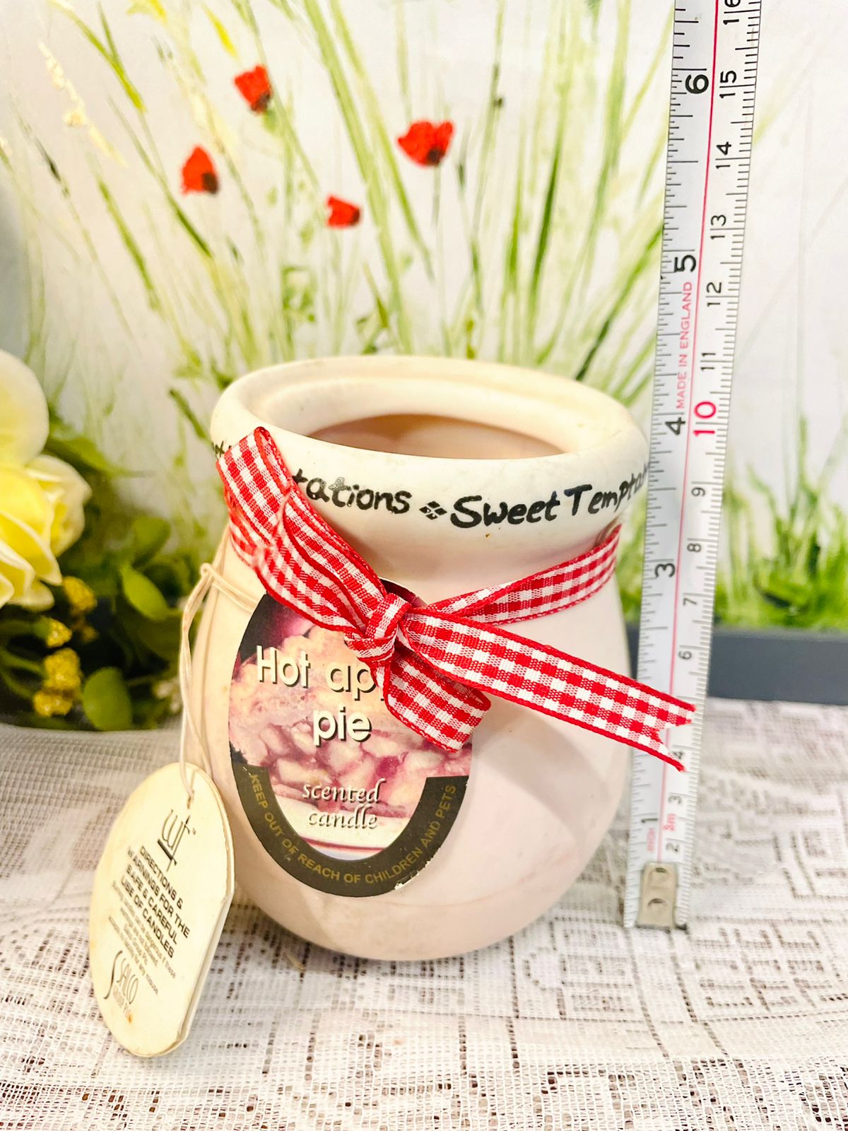 Sweet Temptations Hot Apple Pie Scented Candle