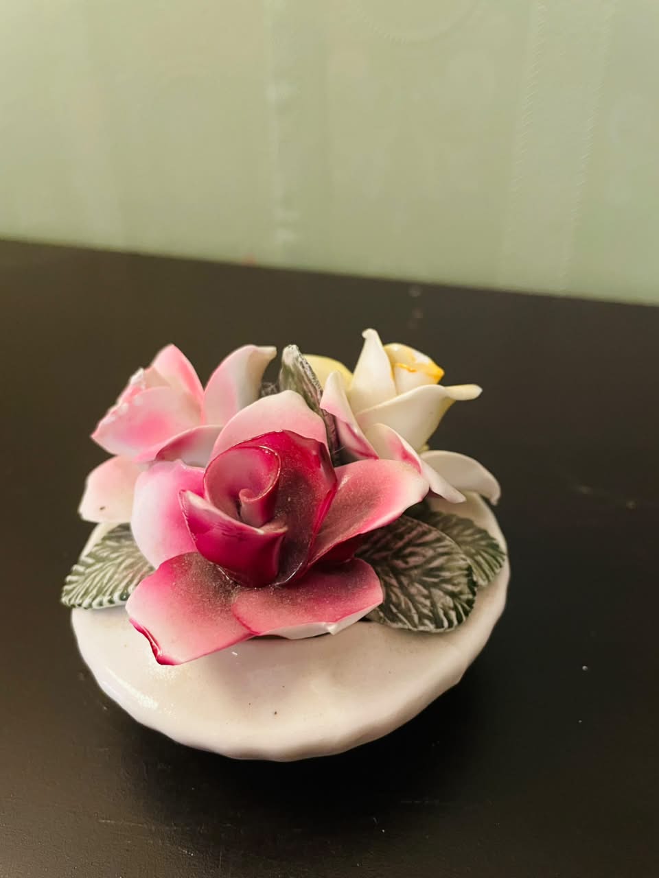 Thornhill English Bone China Rose Posy Ornament 3 Inch