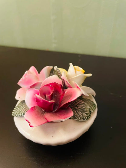 Thornhill English Bone China Rose Posy Ornament 3 Inch
