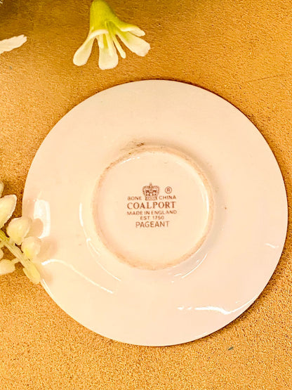 Coalport Pageant Bone China  Decor Plate – Vintage Floral England