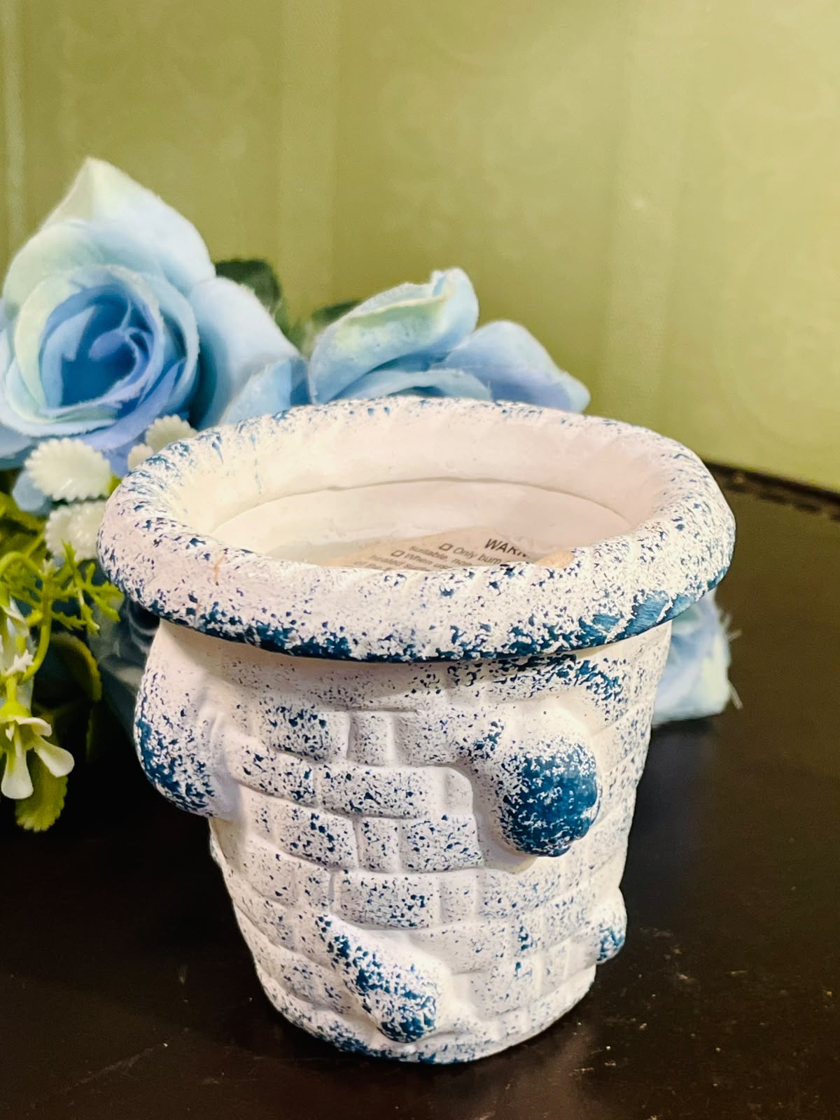 Rustic Distressed Planter Style Scented Candle – 10cm