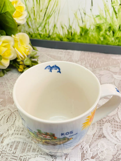 Kos Greece Souvenir Ceramic Mug | Coastal Travel Cup