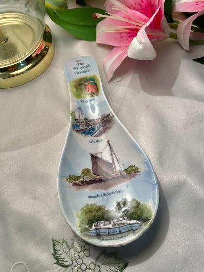 The Norfolk Broads Scenic Melamine Spoon Rest 9 Inch