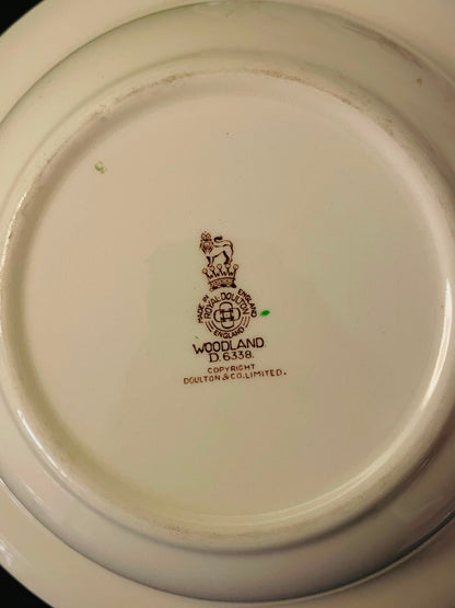 Royal Doulton Woodland Bowl & Cake Plater  England