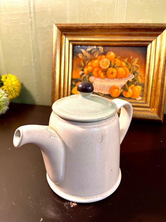 Vintage Speckled Stoneware Coffee Pot – 5 Inch
