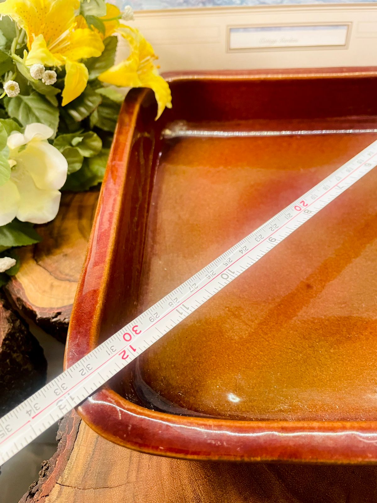 T.G. Green England Brown Ceramic Baking Dish Vintage