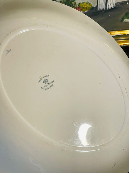 Vintage Alfred Meakin “Glo-White” Oval Serving Platter – England