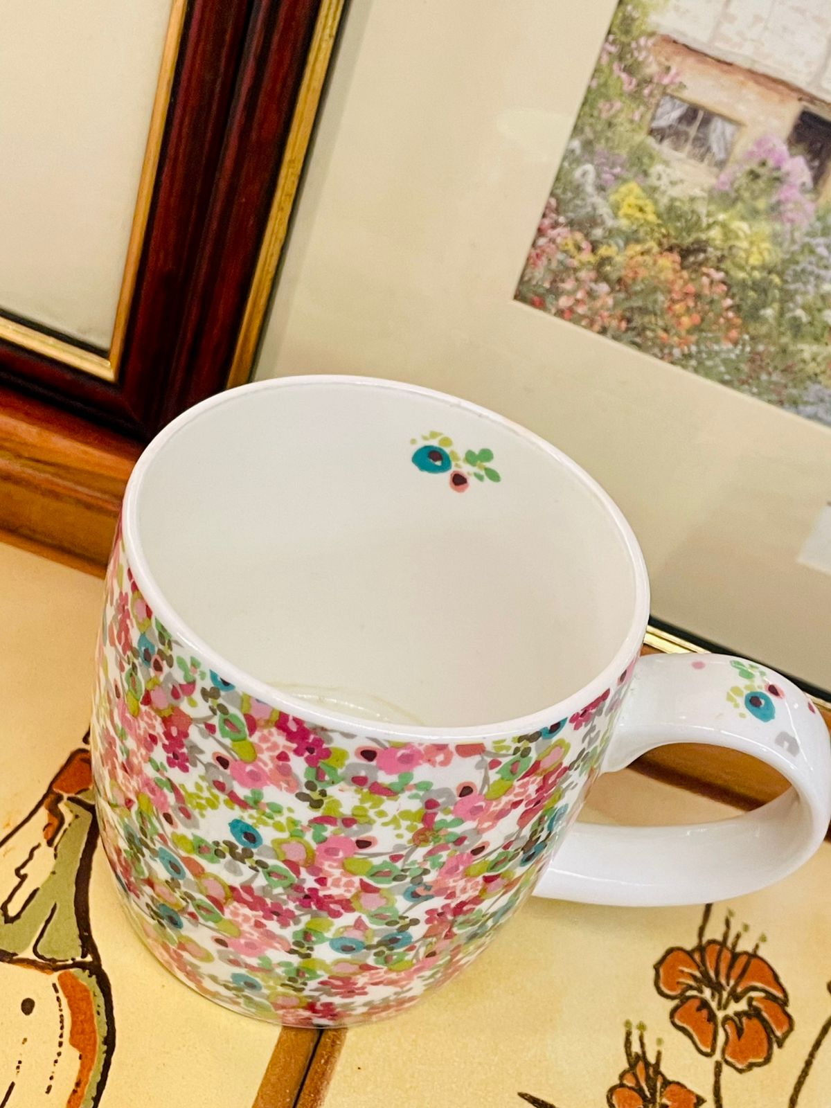 Royal Worcester Caroline Gardner “Sweet Cherry” Mug – Bone China