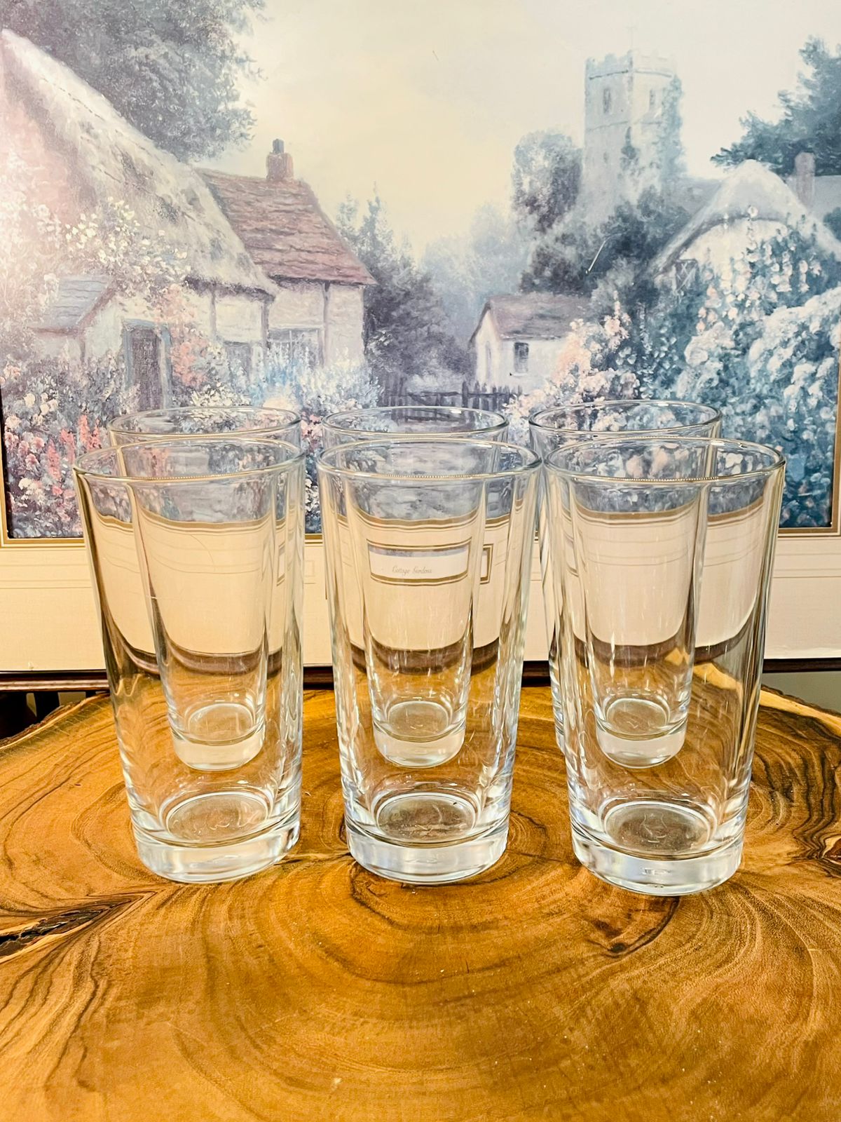 Set of 6 Premium Double Wall Glass Tumbler Set – Clear Drinkware