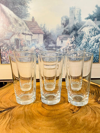 Set of 6 Premium Double Wall Glass Tumbler Set – Clear Drinkware