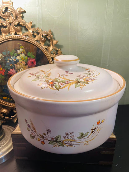 Harvest Ceramic Lidded Casserole Dish 9 Inch