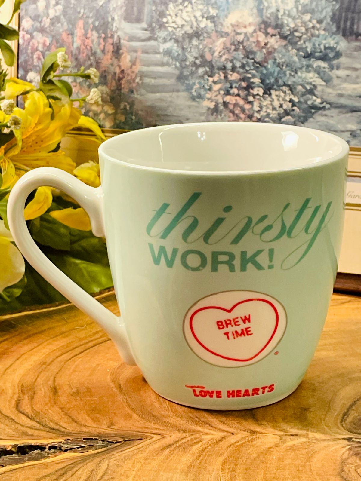 Swizzels Love Hearts Mug – Thirsty Work Brew Time Cup
