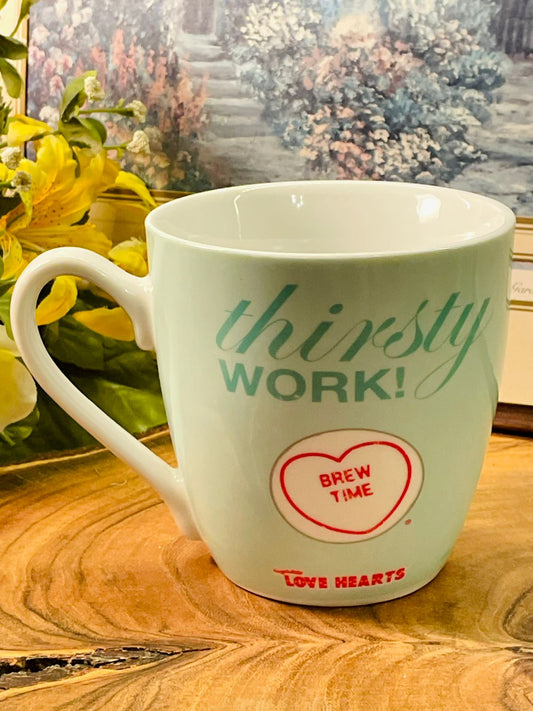 Swizzels Love Hearts Mug – Thirsty Work Brew Time Cup