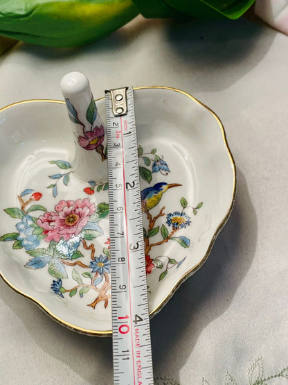 Aynsley Pembroke Fine Bone China Heart Ring Dish 10cm