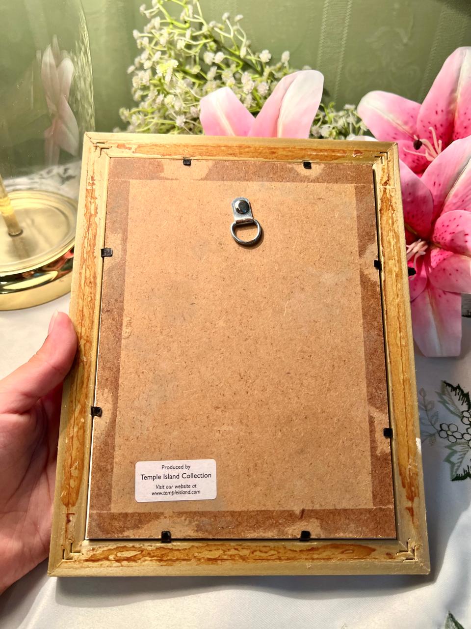 Roman Baths Bath Framed Painting Gold-Tone Frame Approx. 24 cm