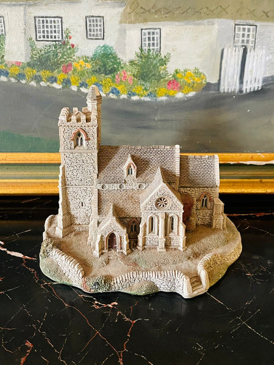 Miniature Stoneware Cottage Castle – Garden & Home Decor Accent
