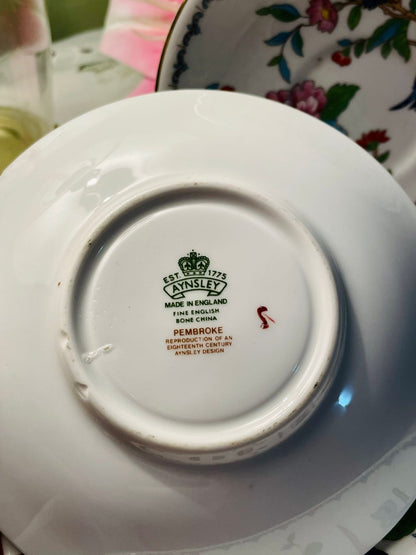 Aynsley Pembroke Fine Bone China Side Plates 5-Piece Set 14 cm