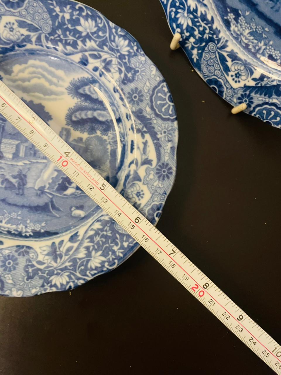 Copeland Spode Italian Blue Transferware Plates Set of 2 , 6"