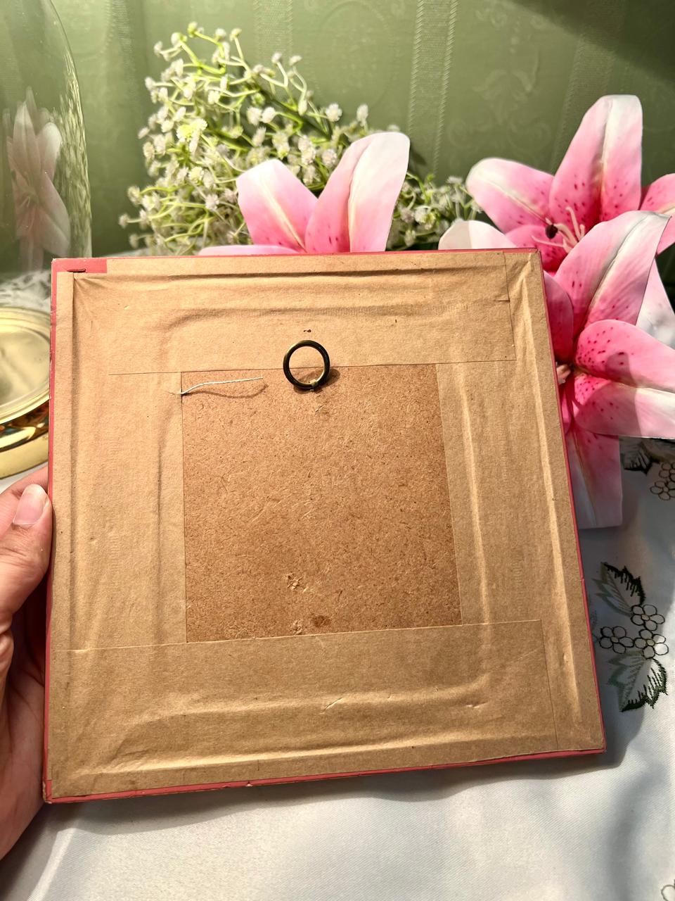 Apple Needlework Framed Artwork Gold-Tone Frame Approx. 20 cm