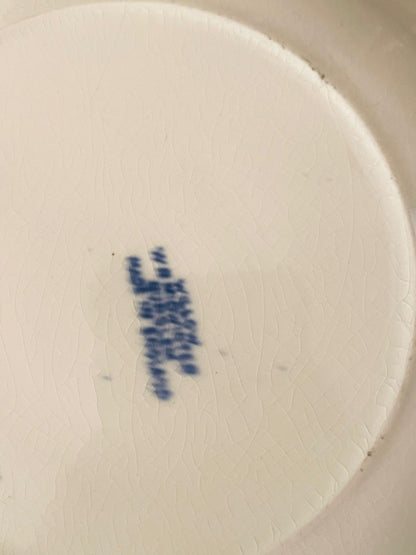 Antique Blue Pottery Hanging Plate – 6 to 7 Inch Decorative blue & white Wall Plate in Pakistan