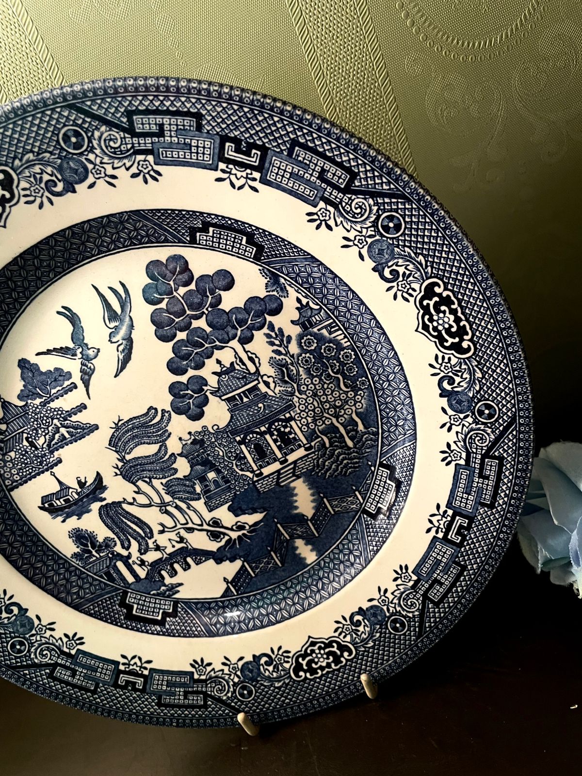 Churchill England Willow Blue Decorative Plate 9 Inch