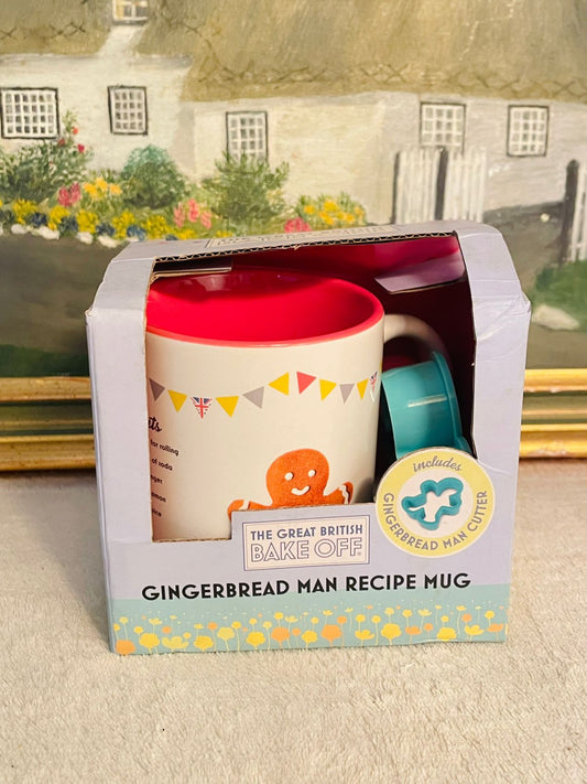 gingerbread reciepe Tea mug with cutter ,Coffee mug ,Oven Safe,bone china , England