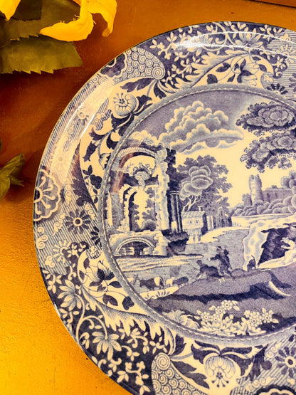 Copeland Spode Italian Blue Transferware Plate