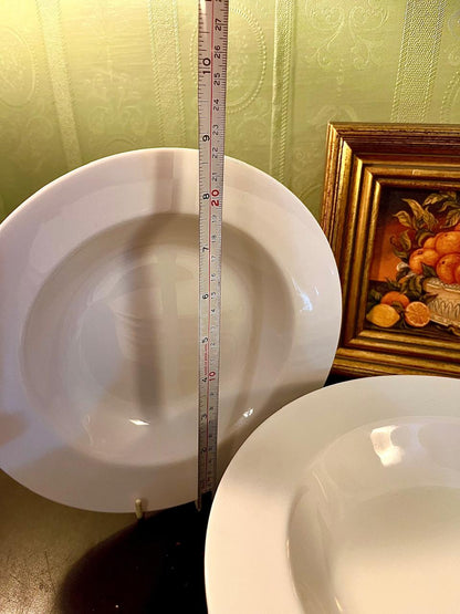 Dema Design Deep Soup Plates Set of 8 – White Porcelain Pasta Bowls