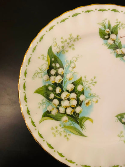Royal Albert Flowers of the Month May Lily of the Valley Decorative Plate 6.3 Inch
