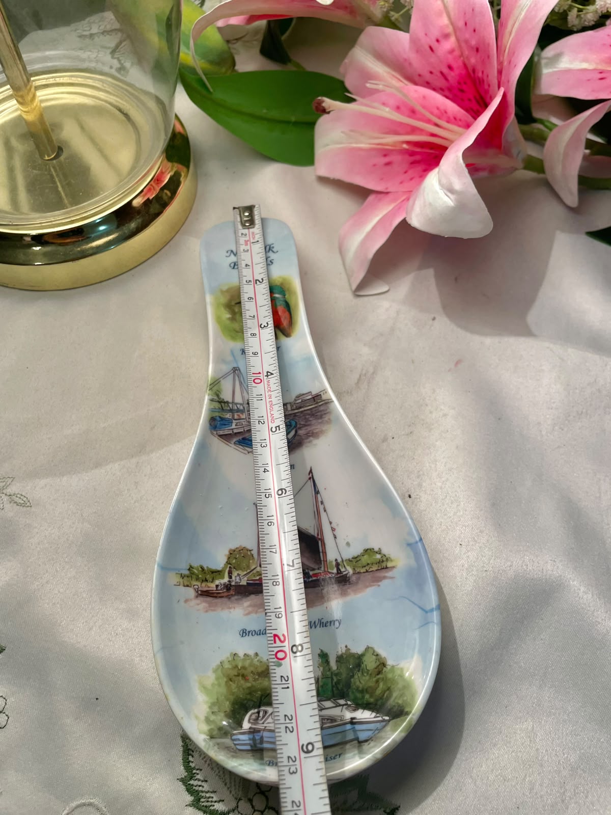 The Norfolk Broads Scenic Melamine Spoon Rest 9 Inch
