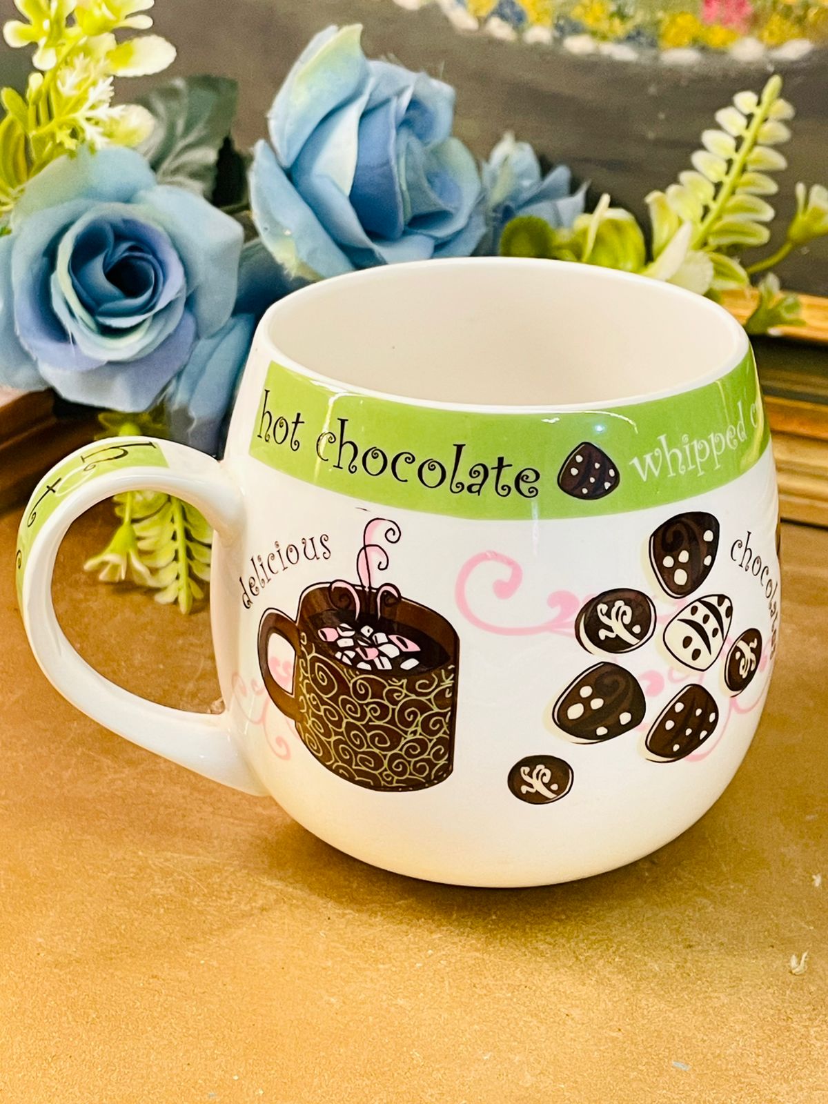 Vintage-Style Fine Bone China Hot Chocolate Mug