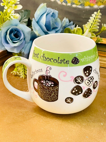 Vintage-Style Fine Bone China Hot Chocolate Mug