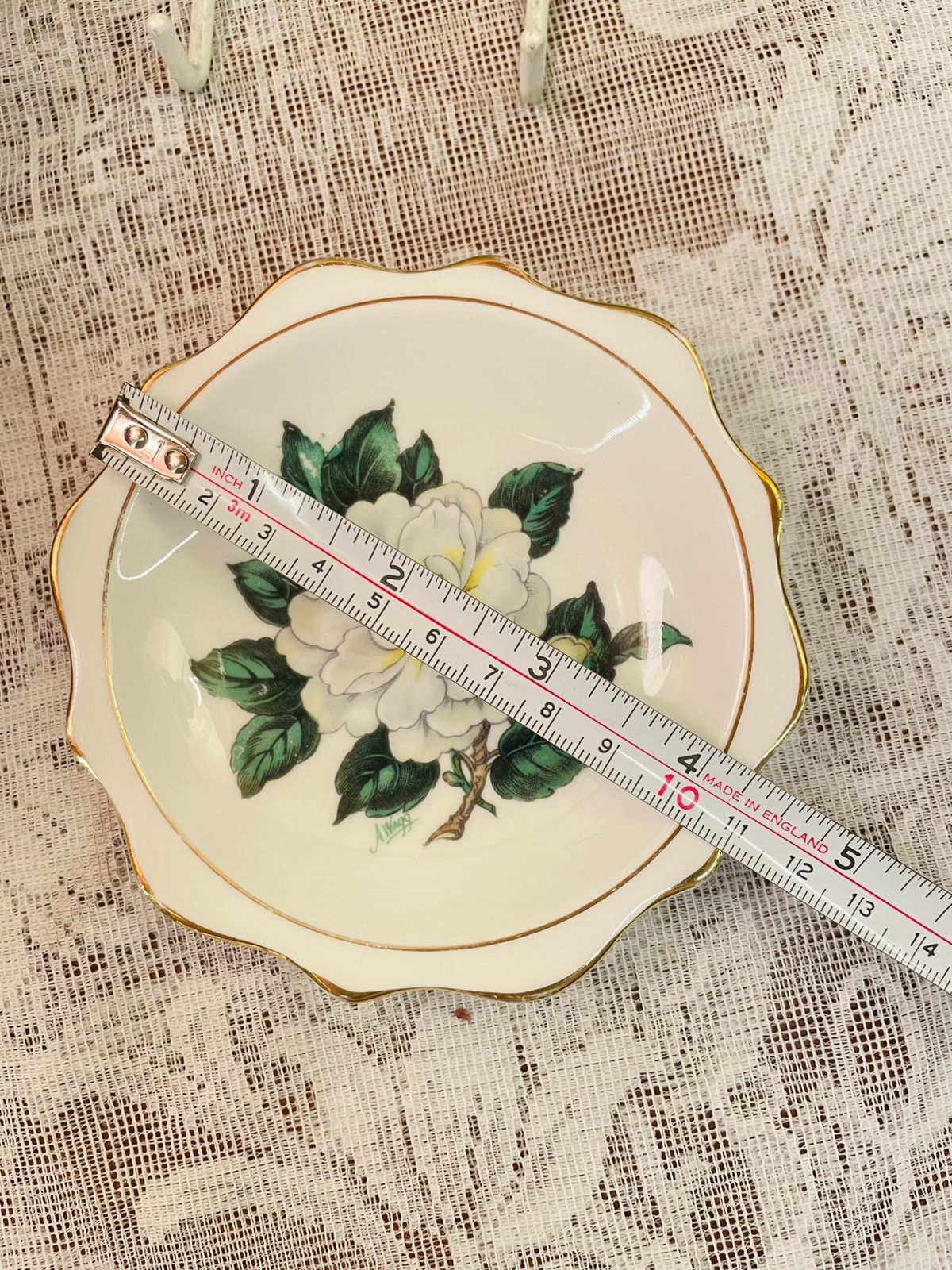 Royal Albert White Flower Bone China Mini Plate 4.2 inch