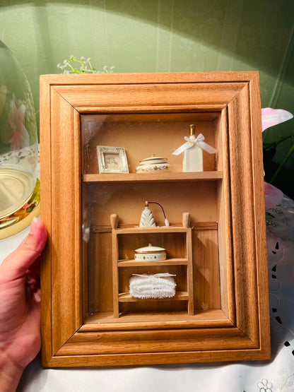 Wooden Shadow Box Display Frame Approx. 28 cm