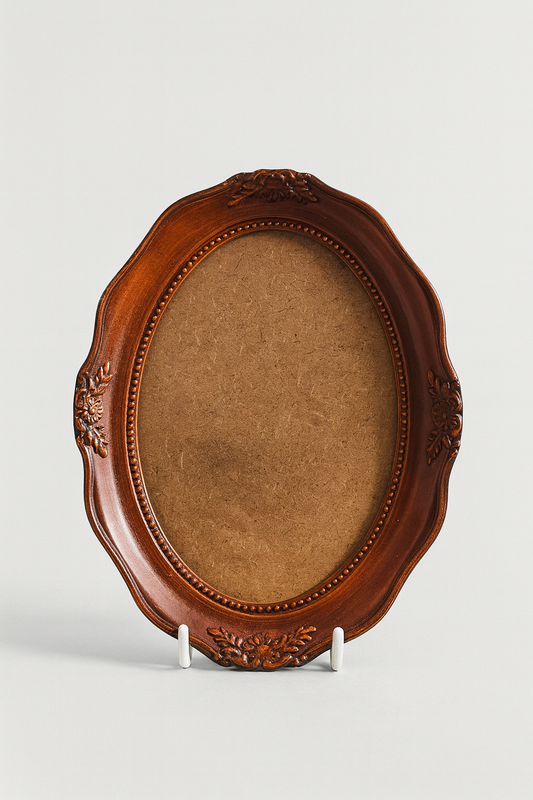 Victorian Wooden Vintage Ornate Oval Picture Photo Frame – Antique Style Home Décor