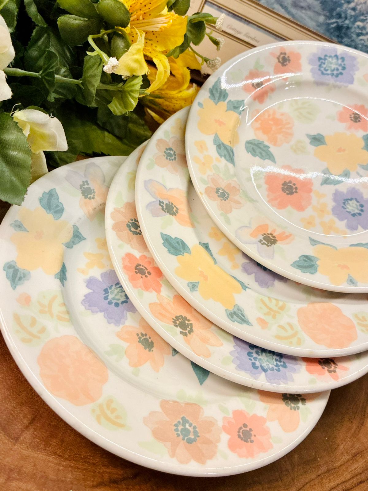 Widsummer Floral Dessert Plates Set of 5