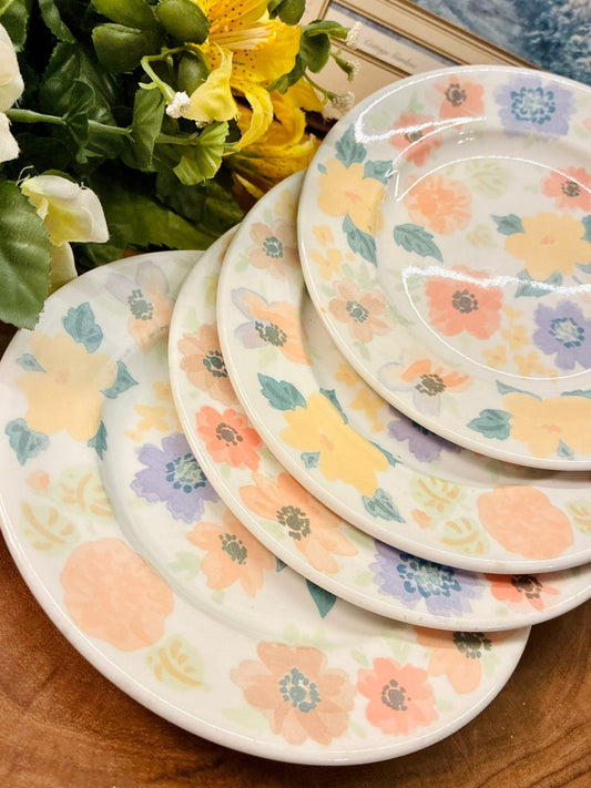 Widsummer Floral Dessert Plates Set of 5
