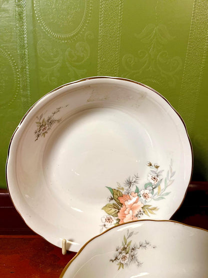 Royal Stuart Fine Bone China 6 Inch Dessert Bowls | Set of 3 | Made in England