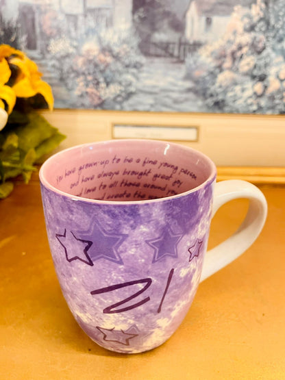 Vintage 21st Birthday Purple Keepsake Mug Gift