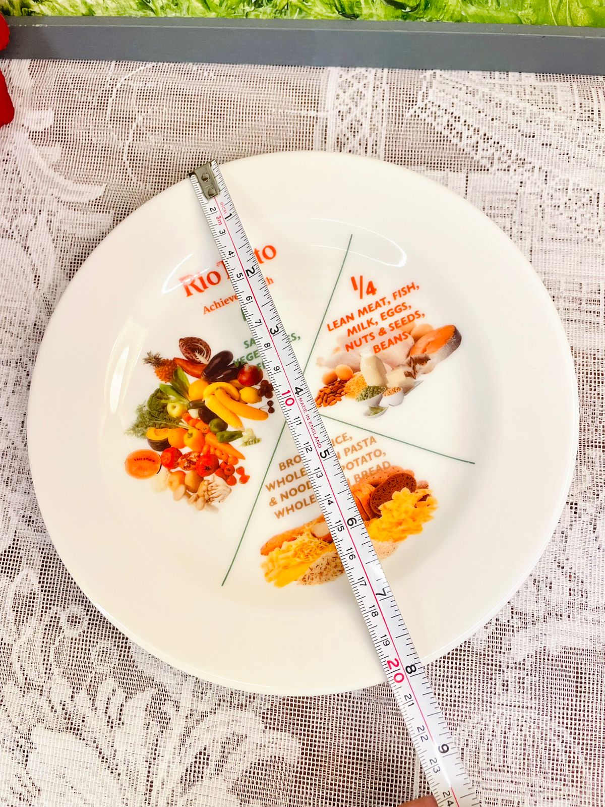 Australian Fine China Portion Guide Plate
